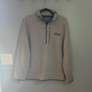 Men's Vineyard Vines Grey Mountain Sweaterfleece 1/2 zip